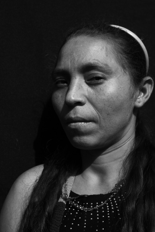 Elsi Salcedo, 36, was born in El Carmen but displaced in 2000 from her family&amp;rsquo;s finca in El Salado, where one of the armed conflict&amp;rsquo;s most notorious massacres took place. Between the 16th and 21st of February, 2000, 450 paramilitaries killed 60 people, resulting in a massive exodus, leaving El Salado abandoned. In total, however, 354 people were killed in El Salado from 1999-2001. Elsi was at the Oficina checking in on the status of her housing request, a possibility for some people who qualify. She was raised by her grandparents; her father was absent, and they say her Mother died when struck by a lightning bolt.